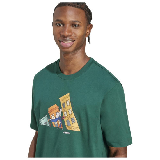 Adidas Ανδρική κοντομάνικη μπλούζα Doodle Hunt Skate Graphic Tee
